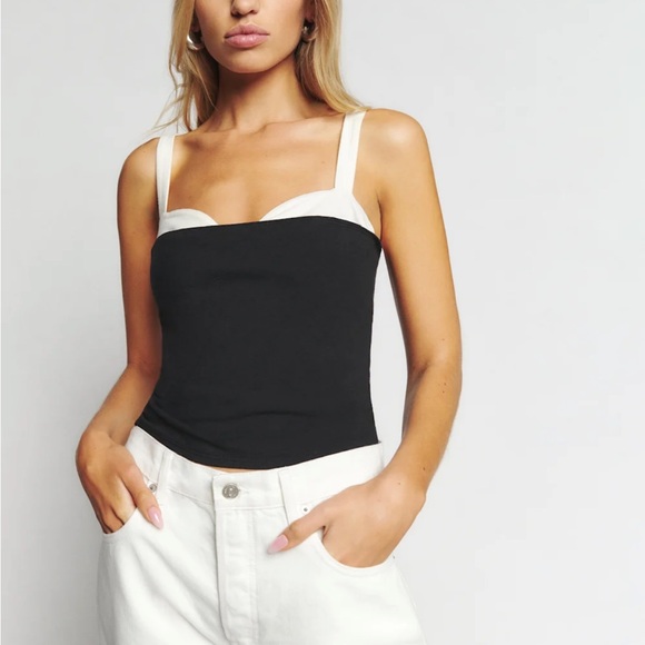 Reformation Tops - Reformation Black and White Women's Top